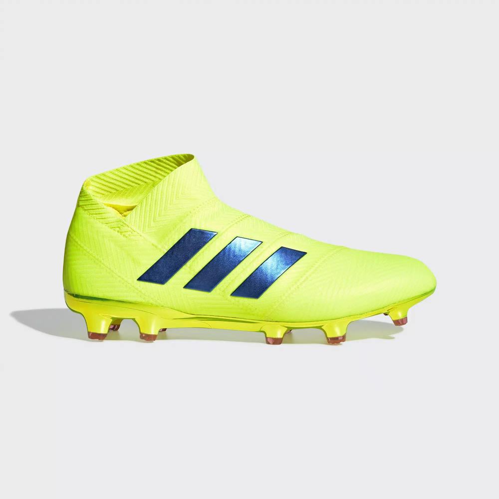 Adidas Nemeziz 18+ Firm Ground Tacos de Futbol Amarillos Para Mujer (MX-51280)